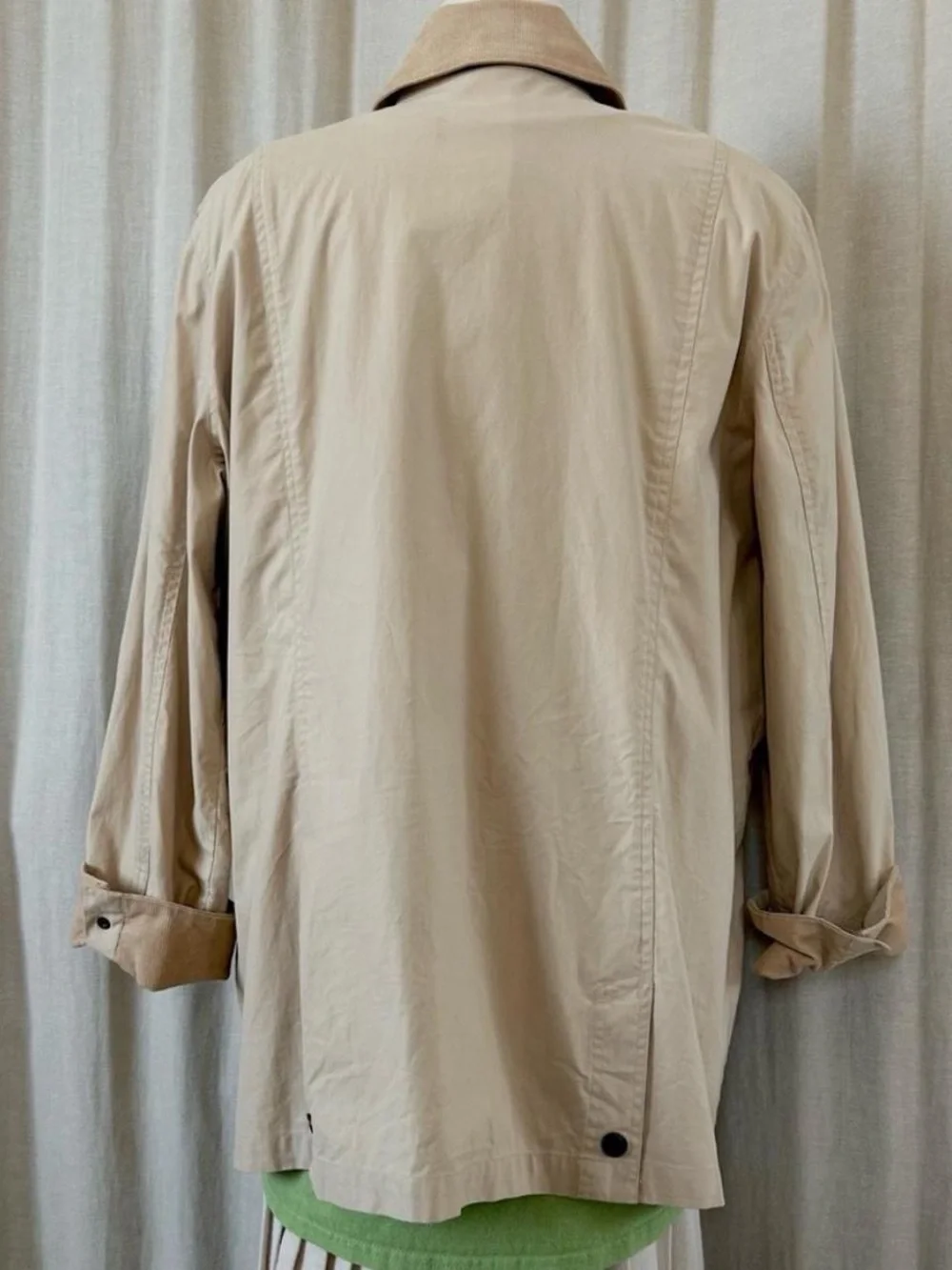 Ralph Lauren Barn Coat Canvas Corduroy Collar Vintage Field Jacket
